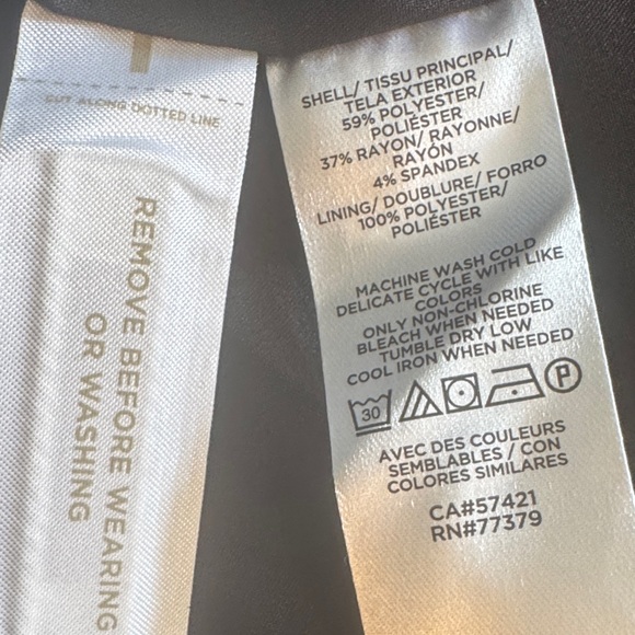 Women's Ann Taylor NWT Black and White Houndstooth Blazer Size 10P - Picture 12 of 12